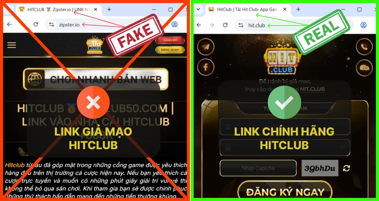 Bí Kíp Vàng Phân Biệt Website HitClub Thật Giả Trong 3 Phút 3 Trang chủ Hit.Club thật sử dụng HTTPS và hiện ổ khóa bảo mật, còn trang giả Hit.Club đôi khi chỉ HTTP.